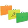 FAVORIT Valigetta polionda Fluo 28x39cm dorso 8cm colori assortiti 100501099