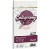 FAVINI 25 BUSTE CALLIGRAPHY MILLERIGHE 110X220MM 100GR 01 BIANCO A570424