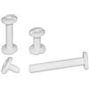 CWR BUSTA 20 VITI SEPOLTE 20mm IN PLASTICA BIANCA 06302