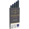 PARKER SCATOLA 5 CARTUCCE PARKER QUINK BLU PERMANENTE 1950384