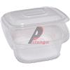 EUROPACK Pack 50 contenitori in PP coperchio incernierato 12x12cm H5,5cm Europack QC0-375 48401032