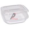 EUROPACK Pack 50 contenitori in PP coperchio incernierato 18,5x18,5cm H3,7cm QC2-750 48421022