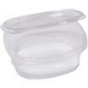 EUROPACK Pack 50 contenitori ovali in PET con coperchio incernierato 14x11,9cm Europack 1507105002