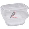 EUROPACK Pack 50 contenitori in PP coperchio incernierato 15,5x15,5cm H5,7cm QC1-750 48411072