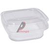 EUROPACK Pack 50 contenitori PP coperchio incernierato 18,5x18,5cm H5,2cm QC2-1000 48421042