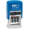 COLOP Timbro mini S160/L1 DATARIO + PAGATO 4mm autoinchiostrante COLOP S160/L1