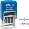 COLOP Timbro mini S160/L4 DATARIO + E-MILED 4mm autoinchiostrante COLOP S160/L4