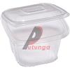 EUROPACK Pack 50 contenitori in PP coperchio incernierato 12x12cm H7,5cm Europack QC0-500 48401052