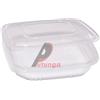 EUROPACK Pack 50 contenitori PP coperchio incernierato 21,5x21,5cm H3,4cm Europack QC3-10 48431022