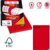 MARKIN Etichetta adesiva C/509 rosso 100fg A4 210x148,5mm (2et/fg) Markin X210C509RO
