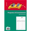 EDIPRO BLOCCO COPIA COMMISSIONI 29,7X21cm 50fg 2 copie autoric. E5236A EDIPRO E5236A