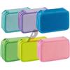 FAVORIT Astuccio 3 Zip Neon Pastel 13x20x7,5cm colori assortiti Favorit 400182110
