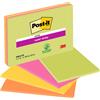 POST-IT BLOCCO 45foglietti Post-it® Super Sticky 203x152mm MEETING NOTE NEON 6845-SSP 7100234637