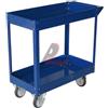 SERENA GROUP CARRELLO C/RUOTE IN ACCIAIO VERNICIATO BLU 2 RIPIANI 84X41cm H 82cm TC4102