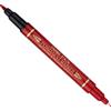 PENTEL Marcatore permanente Twin Tip doppia punta F/EF rosso Pentel N75W-BE