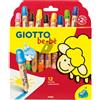 GIOTTO BEBE Astuccio 12 supermatitoni lavabili c/temperino GIOTTO BeBE' F477700