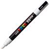 UNI MITSUBISHI Marcatore UNI POSCA PC3M p.fine 0,9-1,3mm bianco UNI MITSUBISHI M PC3M BI