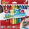CARIOCA Astuccio 24 pennarelli Jumbo lavabili colori assortiti CARIOCA 40570