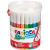 CARIOCA Barattolo 50 pennarelli Jumbo lavabili colori assortiti CARIOCA 42312