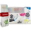 STABILO Rotolo 18 pennarelli Stabilo Pen 68 Brush colori assortiti IT568/18-41