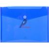 EXACOMPTA Busta a tasca con velcro in pp blu trasparente f.to 24x32cm per A4 Exacompta 56422E