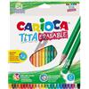 CARIOCA Astuccio 24 matite Tita cancellabile colori assortiti Carioca 42938