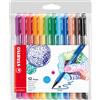 STABILO Astuccio 12 pennarelli Point Max punta 0,8mm colori assortiti Stabilo 488/12-01