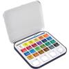 DALER ROWNEY Acquerelli AQUAFINE Scatola met. 24 godet +pennello+tavolozza Daler Rowney D131900924