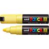 UNI MITSUBISHI Marcatore UNI POSCA PC7M p.large 4,5-5,5mm giallo UNI MITSUBISHI M PC7M G