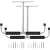 Navaris Set 2 Ganci Parete Garage a Forma di T - Gancio Bici Muro - Porta Biciclette Sospesi- Appendi Bici Sci Soffitto - Portabici da Appendere - 42,5 x 30,5 x 3 cm - Max 40 kg