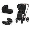 Cybex - Trio Priam 2023 Con Seggiolino Auto Cloud Z ISize Nautical Blue + Telaio Chrome Black
