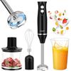 Dreamhigh Frullatore a Immersione 4 in 1, Frullatore ad Immersione 500W con 2 Velocità, Minipimer con Frusta, Tritatutto 500ml e Misurino 700ml - Ideale per Pappe, Zuppe e Smoothie