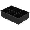 Lazmin112 6-Grid Large Ice Cubes Maker Square Ice Cubes Tray Silicone Ice Party Bar Accessories, Large Cube Silicone Ice Tray, Keep Your Drink Cool for Hours