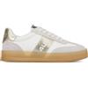 4us Paciotti Sneaker in pelle con inserti a contrasto suola 3 cm