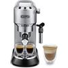 De Longhi Dedica Style Macchina Caffé Cialde e Caffé Macinato in Polvere Espresso Manuale con Erogatore di Vapore colore Metallico EC 685.M