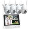 ANRAN KIT WIRELESS VIDEOSORVEGLIANZA 8CH NVR FULL HD 4TELECAMERE+HARD DISK 1/2TB