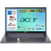 acer Notebook Aspire 5, CPU Intel Core i7-1355u, RAM 32Gb, SSD 1Tb, GeForce RTX 2050 4Gb Ddr6, Monitor Display 17.3 FHD IPS, USB 3.2, Wi-Fi6, Thunderbolt, FingerPrint, Win 11,Tastiera Retroilluminata
