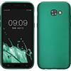 kwmobile Custodia Compatibile con Samsung Galaxy A5 (2017) Cover - Back Case Morbida - Protezione in Silicone TPU Effetto Metallizzato verde metallizzato