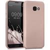 kwmobile Custodia Compatibile con Samsung Galaxy A5 (2017) Cover - Back Case Morbida - Protezione in Silicone TPU Effetto Metallizzato oro rosa metallizzato