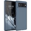 kwmobile Custodia Compatibile con Google Pixel 6 Cover - Back Case per Smartphone in Silicone TPU - Protezione Gommata - ardesia scuro