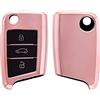 kwmobile Custodia Compatibile con VW Golf 7 MK7 con 3 tasti - Cover Chiavi Auto Protezione Copri Telecomando - Copertina Chiave - Copertura Gommata Silicone TPU