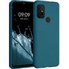 kwmobile Custodia Compatibile con Motorola Moto G30 / Moto G20 / Moto G10 Cover - Back Case per Smartphone in Silicone TPU - Protezione Gommata - petrolio