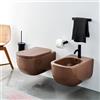 CERAMICA CIELO SPA Sanitari sospesi Cielo Era Corallo lucido vaso Rimless 2.0, bidet e coprivaso rallentato