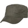 LIPODO Cappellino Army in Lino Donna/Uomo - Berretto Estivo con Visiera, Chiusura a Strappo Primavera/Estate Estate - Taglia Unica Oliva