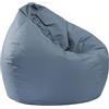 LDIW Copri Bean Bag Chair Pouf Fodera per Poltrona a Sacco Senza Riempitivo Impermeabile Oxford Divano Pigro er Bambini Adolescenti e Adulti,Grigio,100 * 120cm