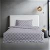 JEMIDI Set Copripiumino Singolo 135x200 cm e Federa Cuscino 50x80 cm - Biancheria da Letto - 100% Cotone Certificato Oeko-Tex - Lavabile in Lavatrice a 40° Stirabile - Blu Bianco