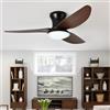 Dceinz Grande Ventilatore da Soffitto con Luce Soggiorno Dimmerabile Telecomando LED Lampadario Ventilatore Reversibile Silenzioso Dc Plafoniera Con Ventilatore 6 Velocità Intelligente Moderno