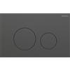 GEBERIT PLACCA DI COMANDO GEBERIT SIGMA 40 ROUND ACCIAIO INOX NERO CROMATO SPAZZOLATO 115.628.QD.1