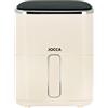 Jocca, Friggitrice ad Aria, 1400W, Temperatura regolabile, Cucina Sana, Display Touch LED, Crema, 5L