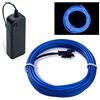 COVVY EL Wire LED Neon Flessibile Elettroluminescente Filo EL Fili Super Luminoso Stroboscopico Controllo di o Abito Cosplay Festa Halloween Natale Party Carnevale Decorazione (Blu, 5M)